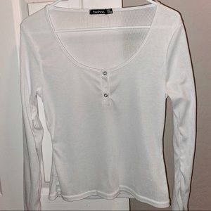 Boohoo button long sleeve